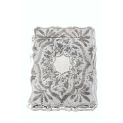 Victorian Silver Card Case 1861 Victorian Silver Card Case 1861