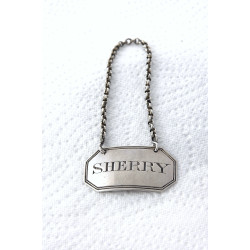 George III Silver Decanter Label (Sherry) 1809