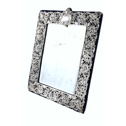 Victorian Silver Mounted Easel Mirror 1897 Victorian Silver Mounted Easel Mirror 1897