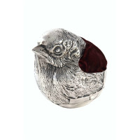 George V Silver Pin Cushion – Large Chick – Chester 1913