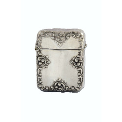 Victorian Silver Vesta Case 1898